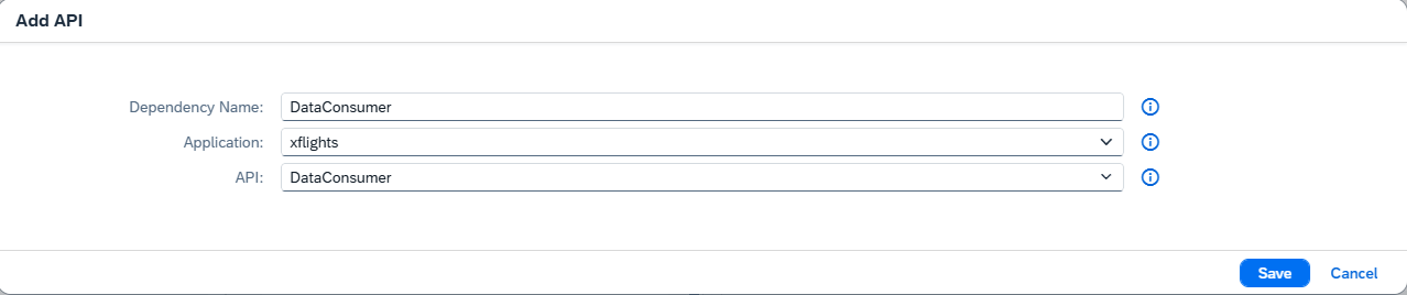Create a new IAS dependency in Administrative Console